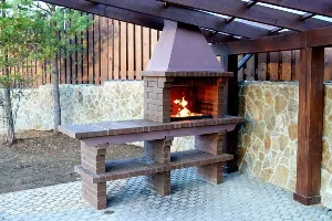 Беседки с печью