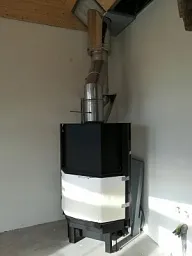 Монтаж каминной топки №6