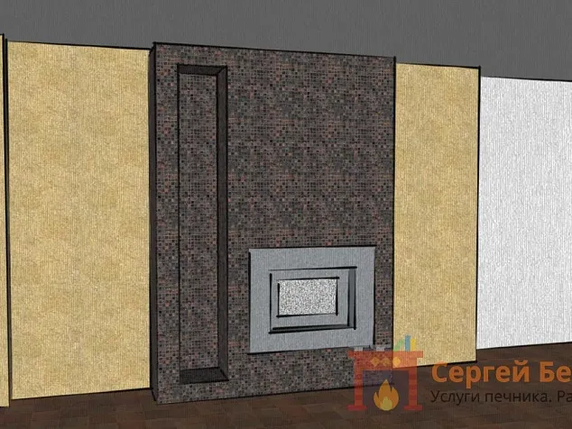 Монтаж каминной топки №13