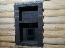 Монтаж банной топки №6