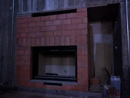 Монтаж каминной топки №7