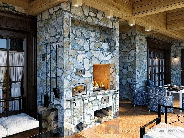 Барбекю комплекс из кирпича №21 «Истра»