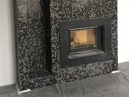 Монтаж каминной топки №13