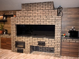 Фото Барбекю комплекс из кирпича №32 «Софьино 3»