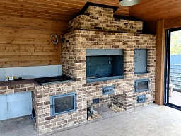 Фото Кирпичный комплекс барбекю «Руза Хутор» - строительство под ключ