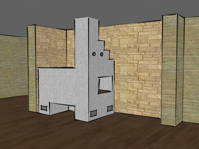 Русская печь №5 с нижним прогревом