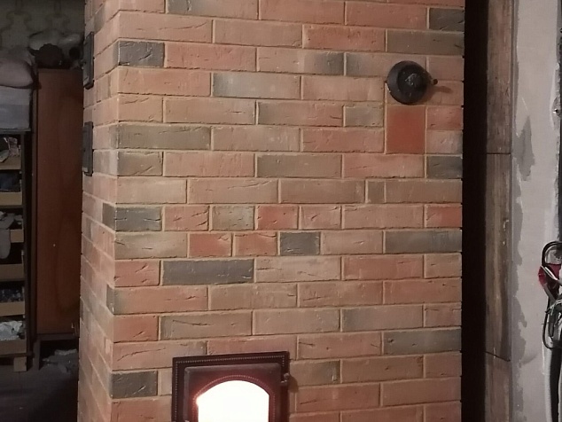 Печь из кирпича отопительная №4