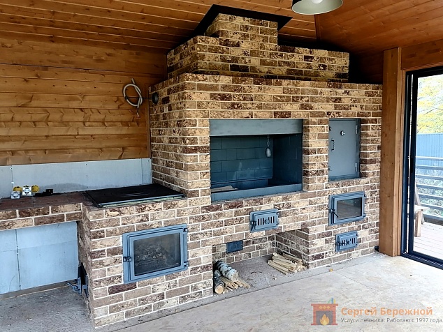 Фото Кирпичный комплекс барбекю «Руза Хутор»